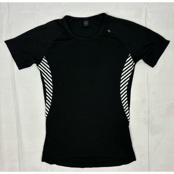 Helly Hanson Short Sleeve Black Athletic Shirt Size Small Sports Activewear - Picture 1 of 7